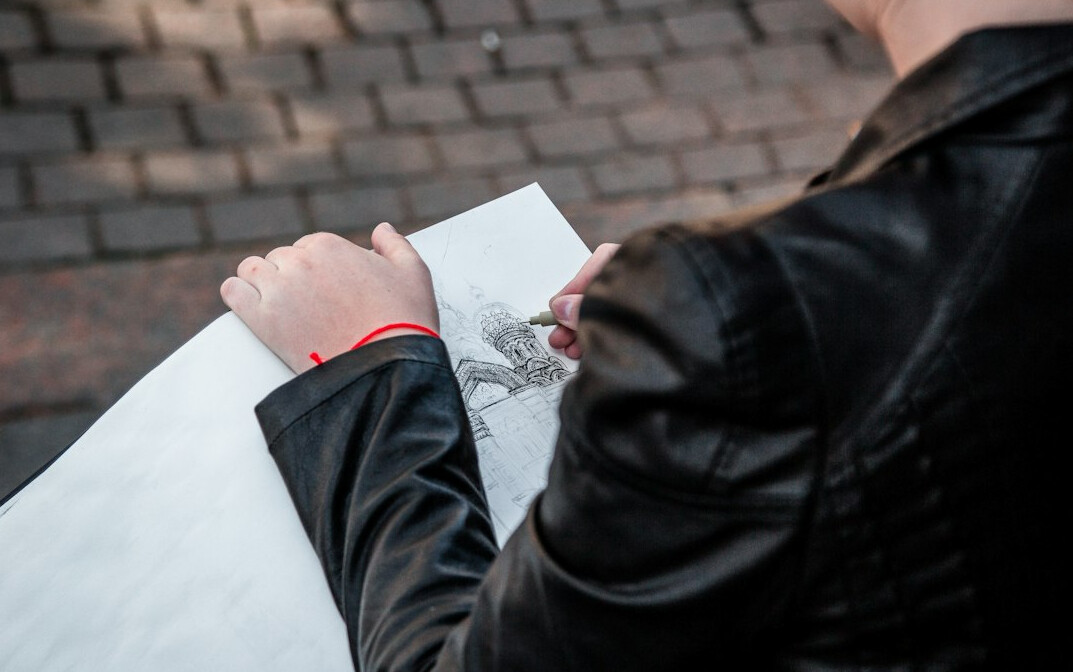 detective examining documents